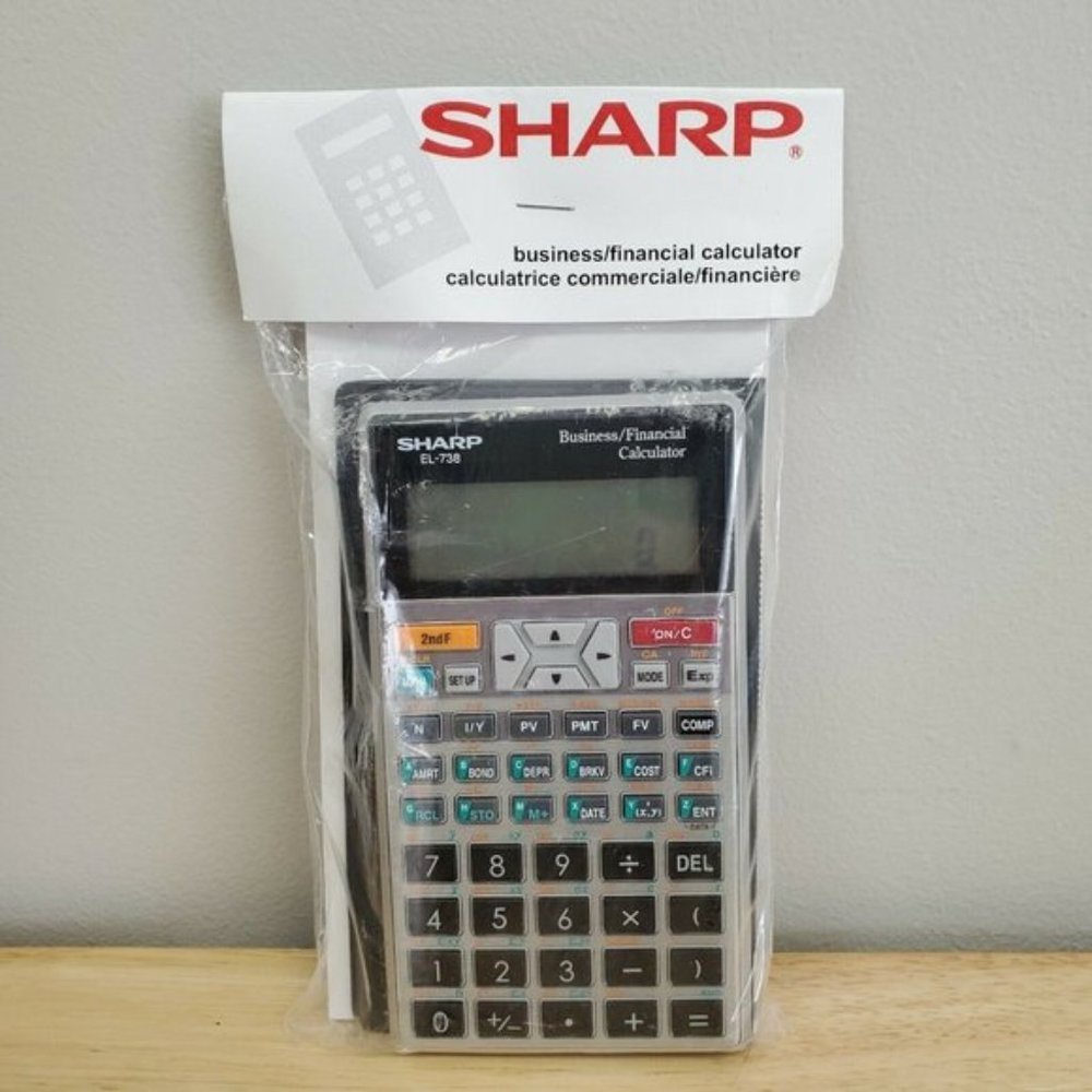 Sharp EL-738 Scientific Finance Calculator
